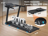 Treadmill with Incline, 3.0HP Quiet Foldable Treadmills for, 10.0MPH 300 LBS Weight Capacity 79062969