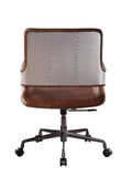 ZUN Vintage Cocoa Swivel Office Chair B062P215476