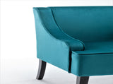 Versatile Upholstered Side Chair, Solid Wood Frame with Recessed Arms, Tapered Front Legs and Flared B2735P511129