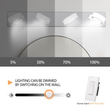 LED Modern Chrome 4-Light Vanity Lights Fixtures Over Mirror Bath Wall Lighting W1340P206814