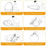 Pop Up Beach Tent Sun Shade Shelter Anti-UV Automatic Waterproof Tent Canopy for 2/3 Man w/ Net 47048800