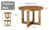 A modern and practical circular dining table. Made of MDF tabletop and wooden MDF table legs. W1151P146793