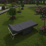 Folding Ottoman Bed with Adjustable Backrest, Modern Futon Couch, Convertible Chair into Sofa Bed W1935P256906