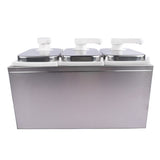 6L Stainless Steel Sauce Pump Dispenser Squeeze Condiment Dispensing Container Condiment Pump 56638199