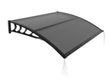 Awning for Door Entrance with Drainage Sink, 40x40 Inch Window Canopy Exterior, UV Rain Snow 03276454
