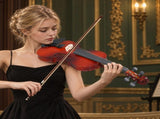 4/4 Full Size Violin for Beginners, Laminated Spruce & Maple Wood, Natural Red Varnish Finish, 04411117