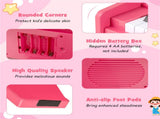 25 Keys Mini Digital Piano for Kids Age 3, Lighted Teaching Mode with 6 Tones & 15 Demo Songs-Pink 63583594