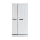 Kitchen Pantry Storage Cabinet,Freestanding Pantry Cabinet with Doors & Adjustable Shelves, Small W3417P315037