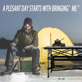 Folding Camp Table with Large Storage and Carrying Bags, for Indoor, Outdoor, Picnic, Party, 37"x 34227674