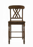 Walnut Cross Back Counter Height Stools B062P181307