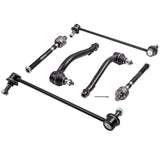 8 Pcs Front Lower Control Arms & Tie Rods Fit for Hyundai Santa Fe 2007-2012 Steering & Suspension 07261810