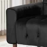 Mirod Comfy Arm Chair with Tufted Back , Modern for Living Room, Bedroom and Study 64937.00BLK