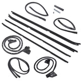 Fits for 1981-1988 Buick Regal Olds Cutlass RWD 2 Door Weatherstripping Seal Kit w/ Narrow Chrome 07319732