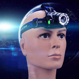 Rechargeable LED Headlamp Camping Hiking Headlamp Work Light BatteryCharger Set 01159336