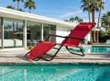 Portable Dual Purposes Extendable Folding Reclining Chair Red 11154818