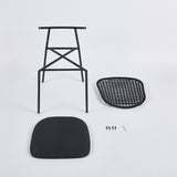 ZUN BLACK sennit chair,set of 4,dining chair,coffee chair W234P196521