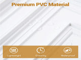 12 Pack 24" x 24" PVC Drop Ceiling Tiles, Waterproof 3D Textured Ceiling Panels for Home Office 10415665