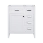 ZUN 30" Bathroom Vanity without Sink, Cabinet Base Only, Bathroom Cabinet with Drawers, Solid Frame and WF321000AAK