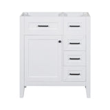 30" Bathroom Vanity without Sink, Cabinet Base Only, Bathroom Cabinet with Drawers, Solid Frame and WF321000AAK