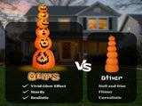 9FT Halloween Inflatable Stacked Pumpkins, Blow up 6 Pumpkins Inflatable with Built-in LED Lights 23962730