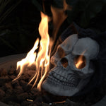 ZUN Fire Pit Demon Skull Gas Log for Ventless & Vent Free, Propane, Gel, Ethanol, Electric, Outdoor W2734P194125