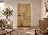 44 in. x 96 in. Hollow Core Weather Oak Stained Pine Wood Interior Door Slab B2763P615430