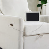 Swivel Arm Chair with Soft Chenille Fabric, Comfy Accent Chair for Living Room. Bedroom .Reading W2671P296992