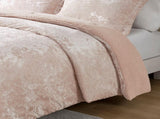 Full/Queen Crushed Velvet Sherpa Reversible Comforter Set B035129825