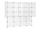 20 Cube Organizer Stackable Plastic Cube Storage Shelves Design Multifunctional Modular Closet 05058128
