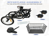 Folding Tricycle for Adults, 14 Inch 3 Wheel Bikes for Adults with Basket, 95% Pre-Assembled W1019P442137