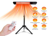 1500W Infrared Heater Outdoor Indoor, 3 Heating Levels IP65 Waterproof with 65584059