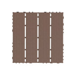 Plastic Interlocking Deck Tiles,44 Pack Patio Deck Tiles,12"x12" Square Waterproof Outdoor All W206P151697