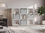 Brookfield 9-Cube Bookcase, Modern Cube Storage Organizer with Open Shelves for Living Room and Home B128P611049