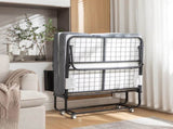 Folding with Mattress and Storage Cover for Adults,Cot Size Guest on Wheels,Protable Folding 00559027