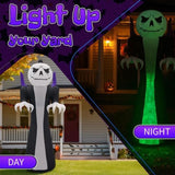 12FT Giant Halloween Inflatable Blow Up Decorations, Grim Reaper with Jack-o'-Lantern Pumpkin Head 50879349