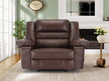 Breathable Leather Massage Recliner Chair Manual Living Room Reclining Sofa W1403P156677