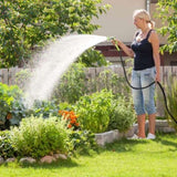 75FT Non-Expandable Garden Hose Kink-Free Lightweight Water Hose Lay Flat Garden Hose with 10 74802444
