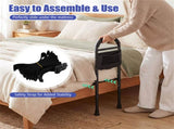 Height Adjustable Bedside Safety Rail, Tool-Free Assembly Bed Assist Bar with Anti-Slip Legs for 64404001