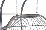 ZUN 2 Person Outdoor Rattan Hanging Chair Patio Wicker Egg Chair W87471510