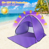 Pop Up Beach Tent Sun Shade Shelter Anti-UV Automatic Waterproof Tent Canopy for 2/3 Man w/ Net 47048800