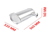 Muffler Replacement for Kubota D1703 Engine KX91-3S2 RC46142403, RC46142404, RC46142407 77801263