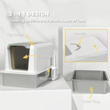 ZUN Cat Litter Box、Cat Litter Box Enclosure 77756697