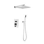 ZUN Shower Set System Bathroom Luxury Rain Mixer Shower Combo Set Wall Mounted Rainfall Shower Head W2287P182591