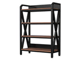 55'' Bakers Rack 4-Level Storage Shelves Metal and Wooden Kitchen Shelves, Kitchen Organizers and 42276934