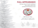 7 foot white Christmas tree with bracket 20008780