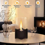 Wave-shaped Tabletop Bio Ethanol Fireplace Indoor Outdoor,Portable Table Top Fire Pit Fuel 70477259