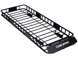 Rooftop Cargo Carrier Basket Motoring Roof Rack,Top Mount Roof Rack 64" black steel 89067829