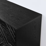 60.5'' Buffet Cabinet with Storage, Farmhouse Fluted Sideboard with Geometric Pattern & Adjustable W1801P288508