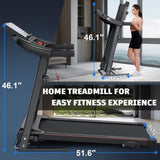 Walking Pad Treadmill Treadmills for Home Folding Treadmill with Incline 3 HP Quiet Brushless, 48911550