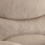 Beige Recliner with Pillow Top Arm B062P215435